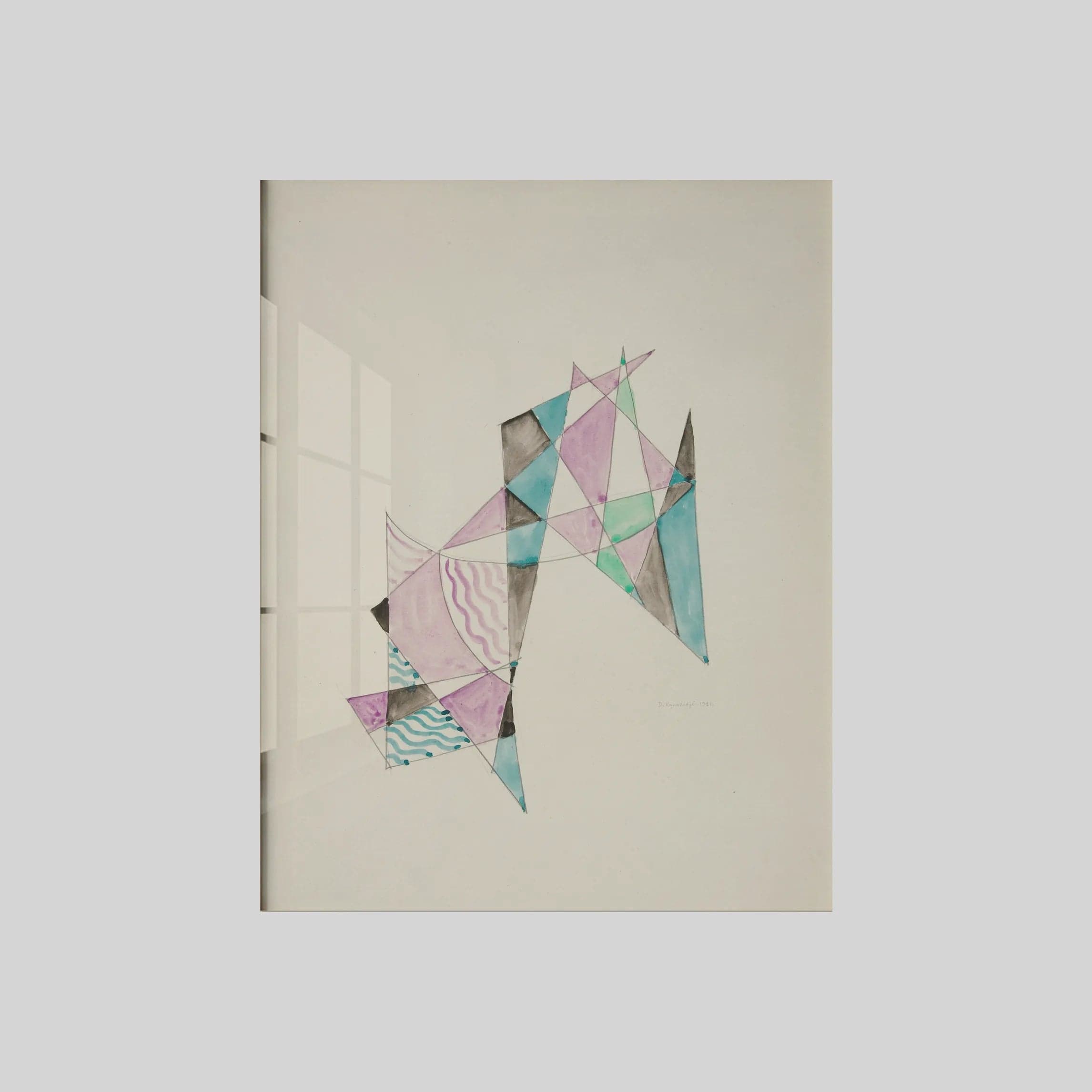 Abstraction Based on Sails, IX (1921)