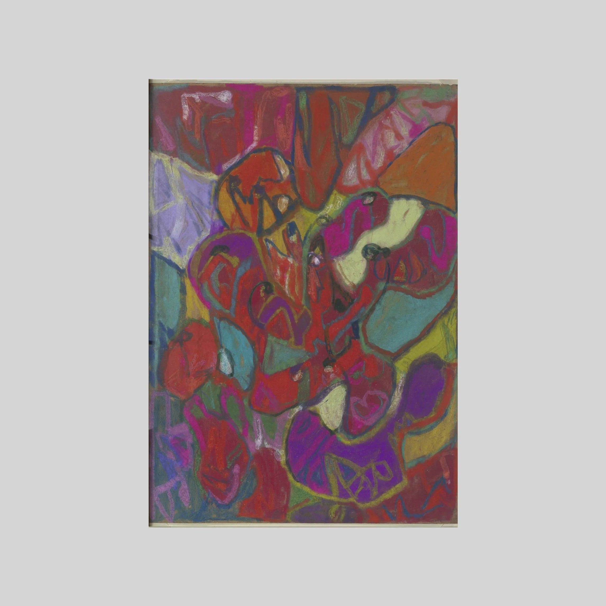 Abstrakte Komposition, Hochformat