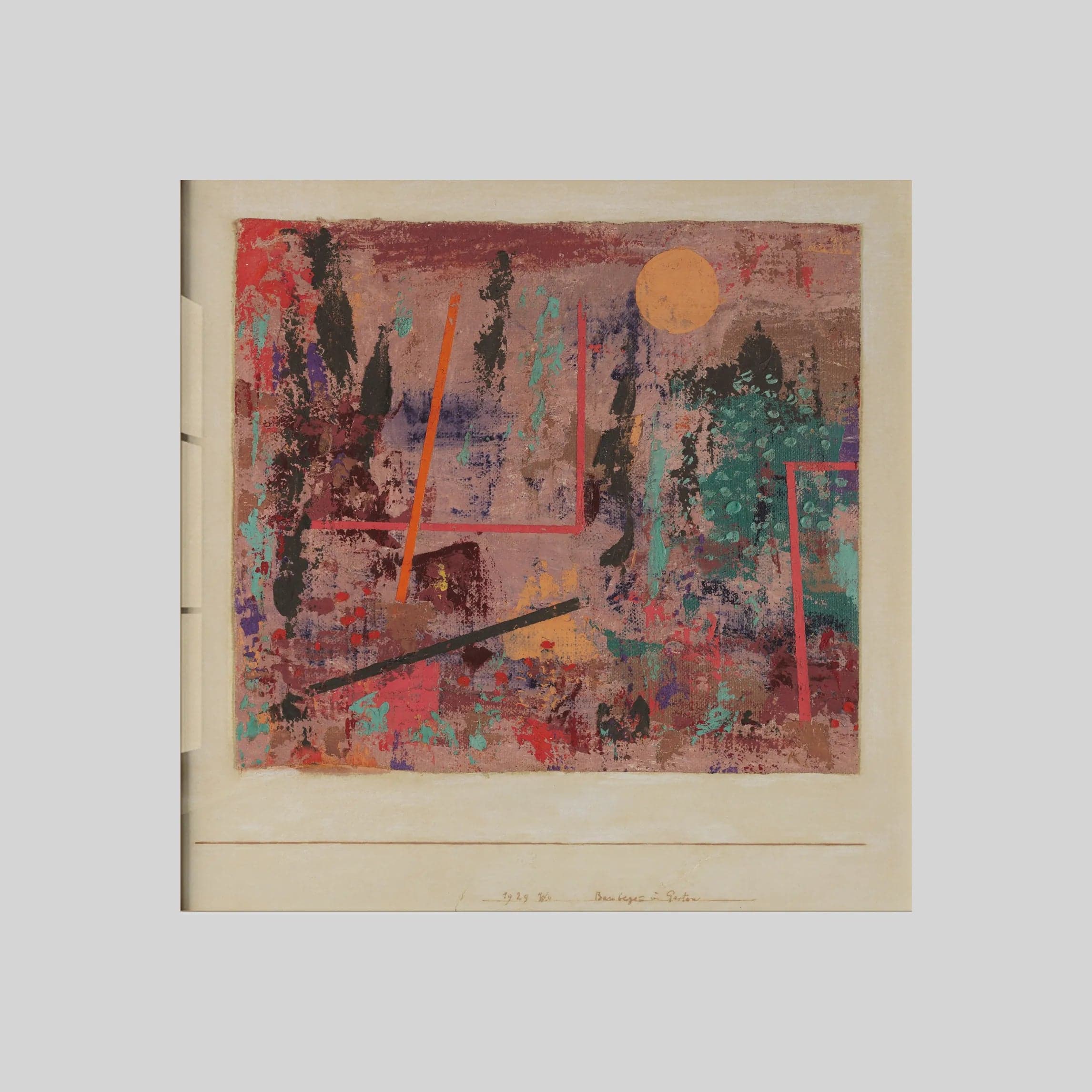 Baubegin¯ im Garten (1929)