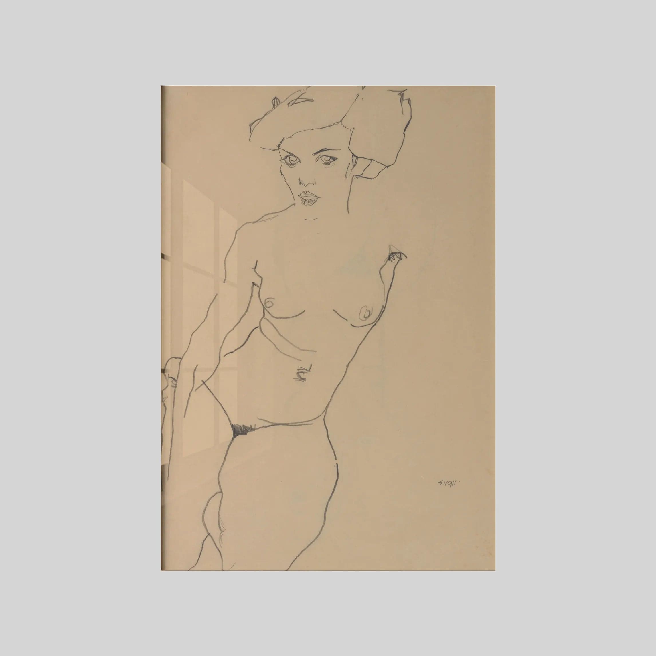 Kneeling Female Nude (1911)