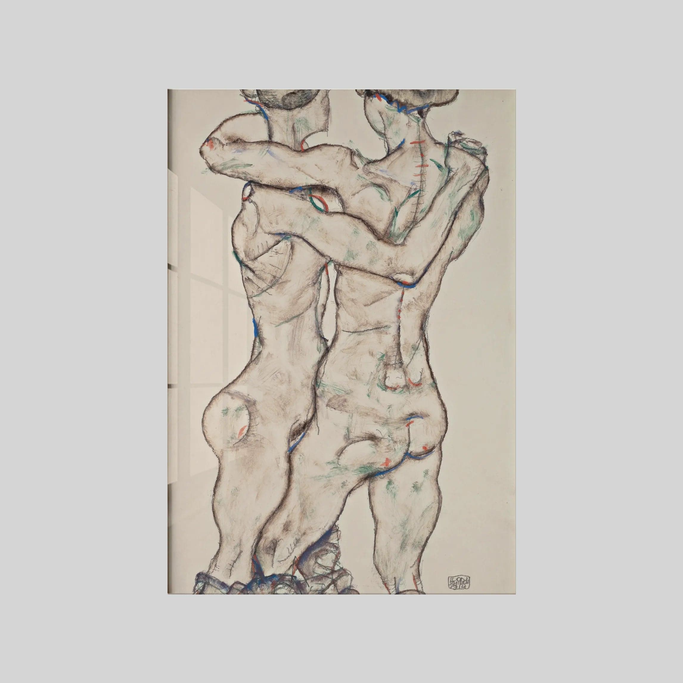Naked Girls Embracing (1914)