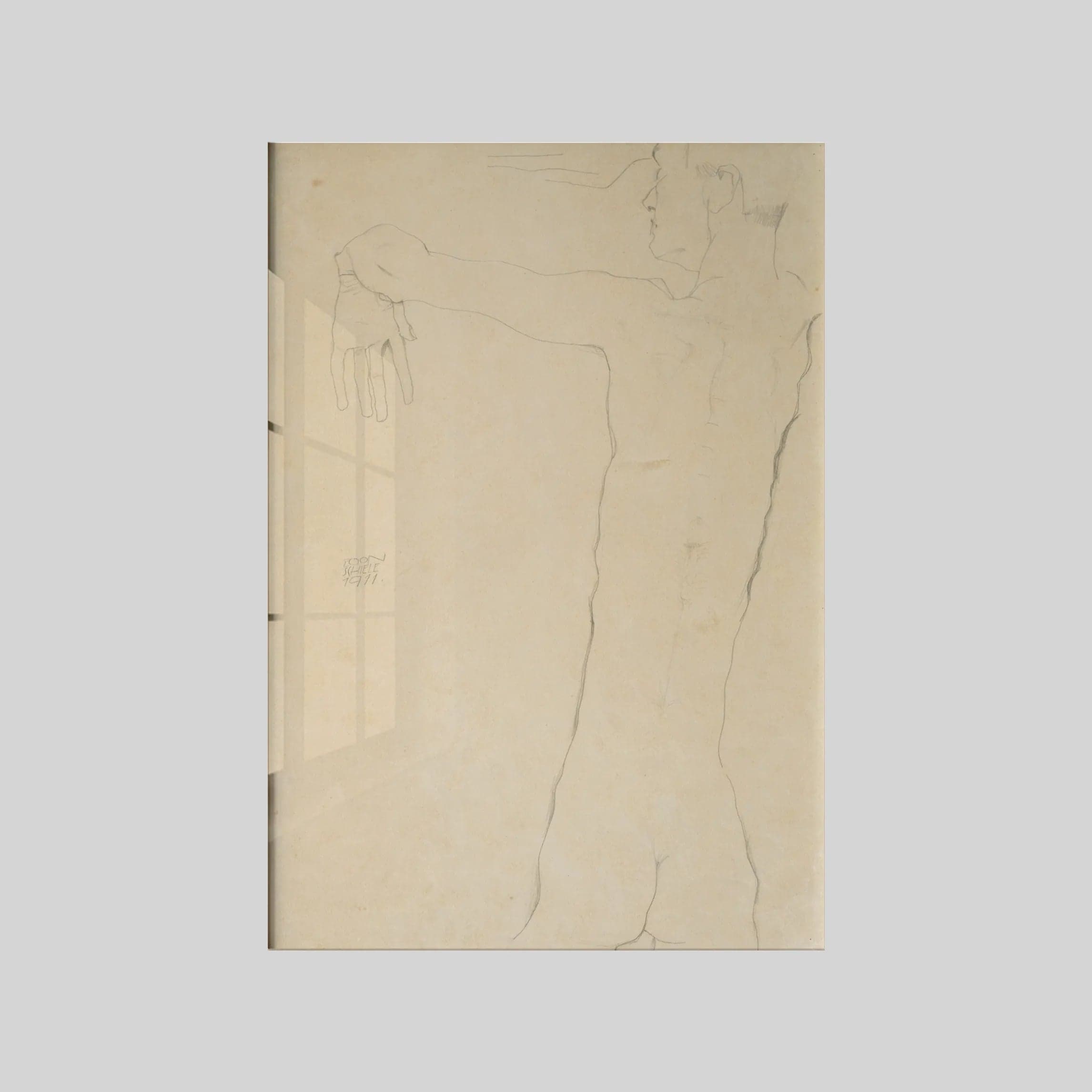 Nude Man with Raised Arms (1911)