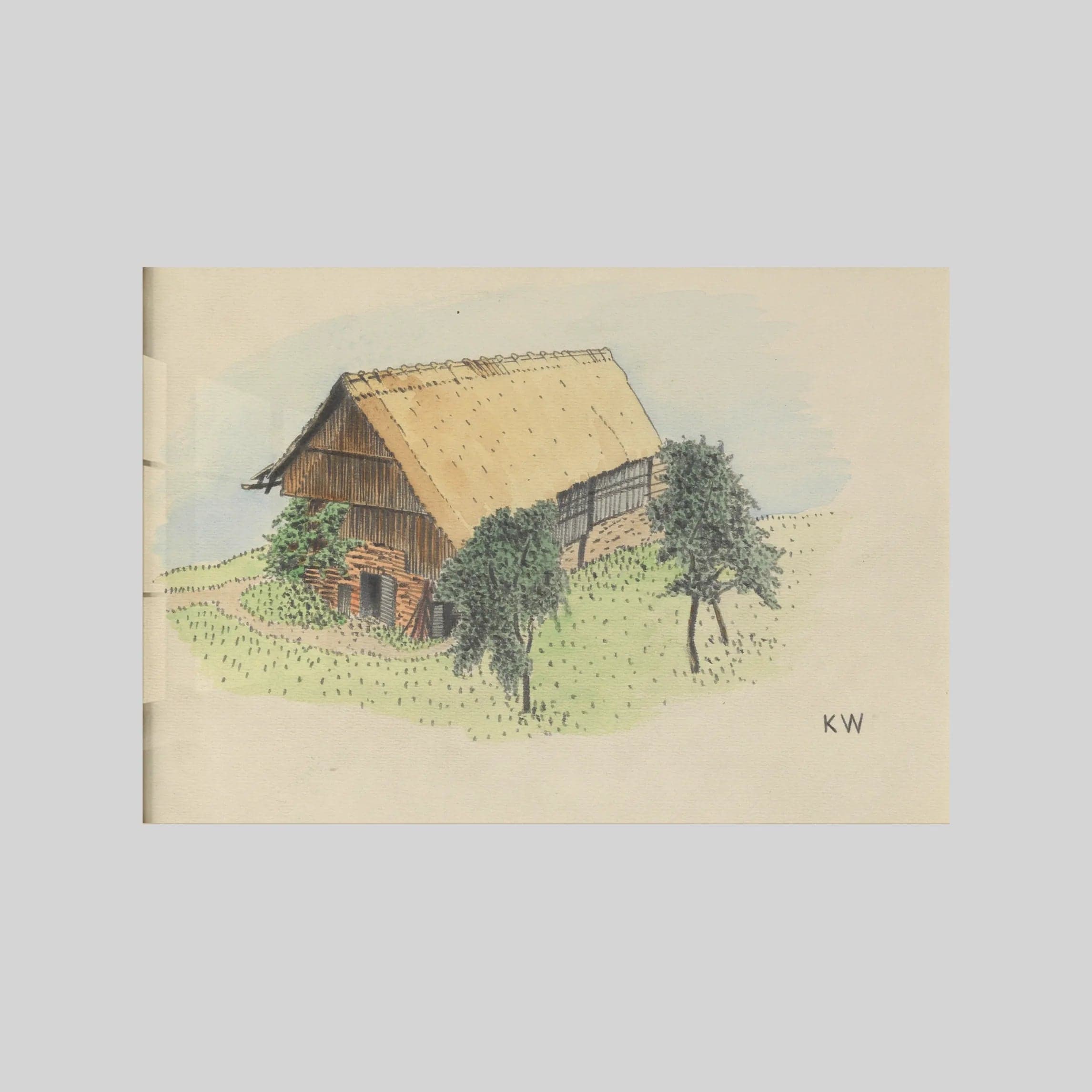 Ohne Titel (Bauernhaus) (around 1924)