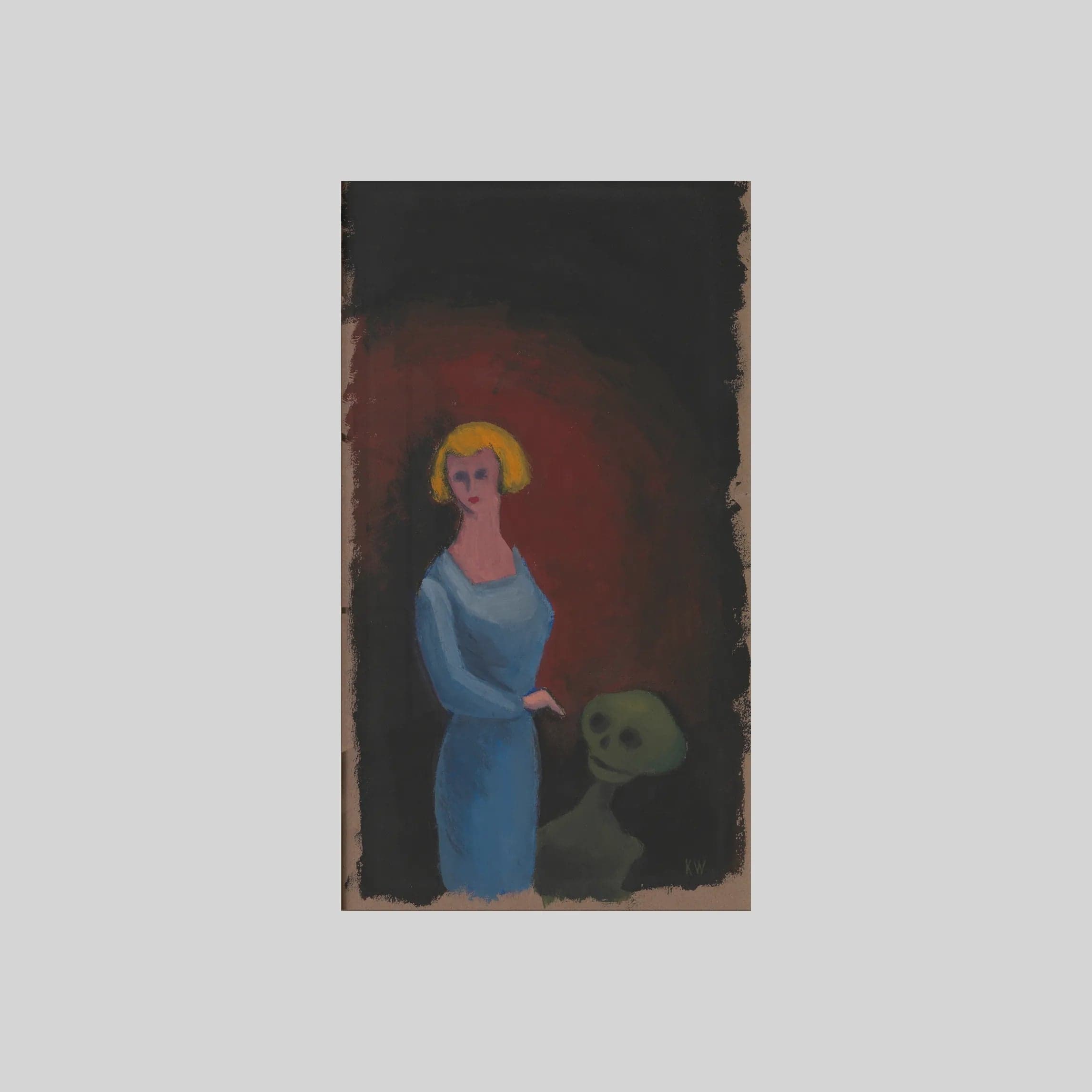 Ohne Titel (Frau mit Tod) (ca. 1932)