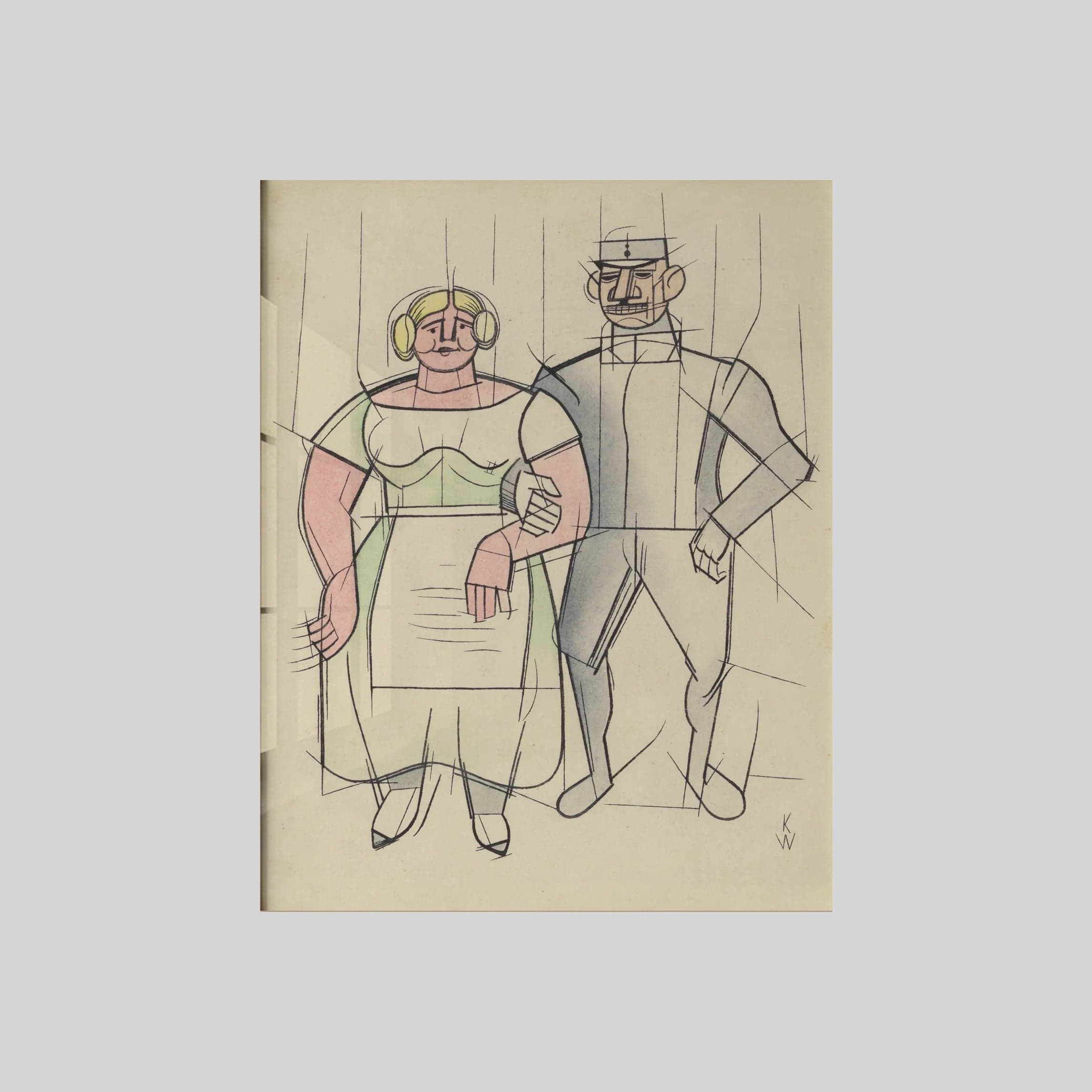 Ohne Titel (Frau und Mann ) (around 1933)