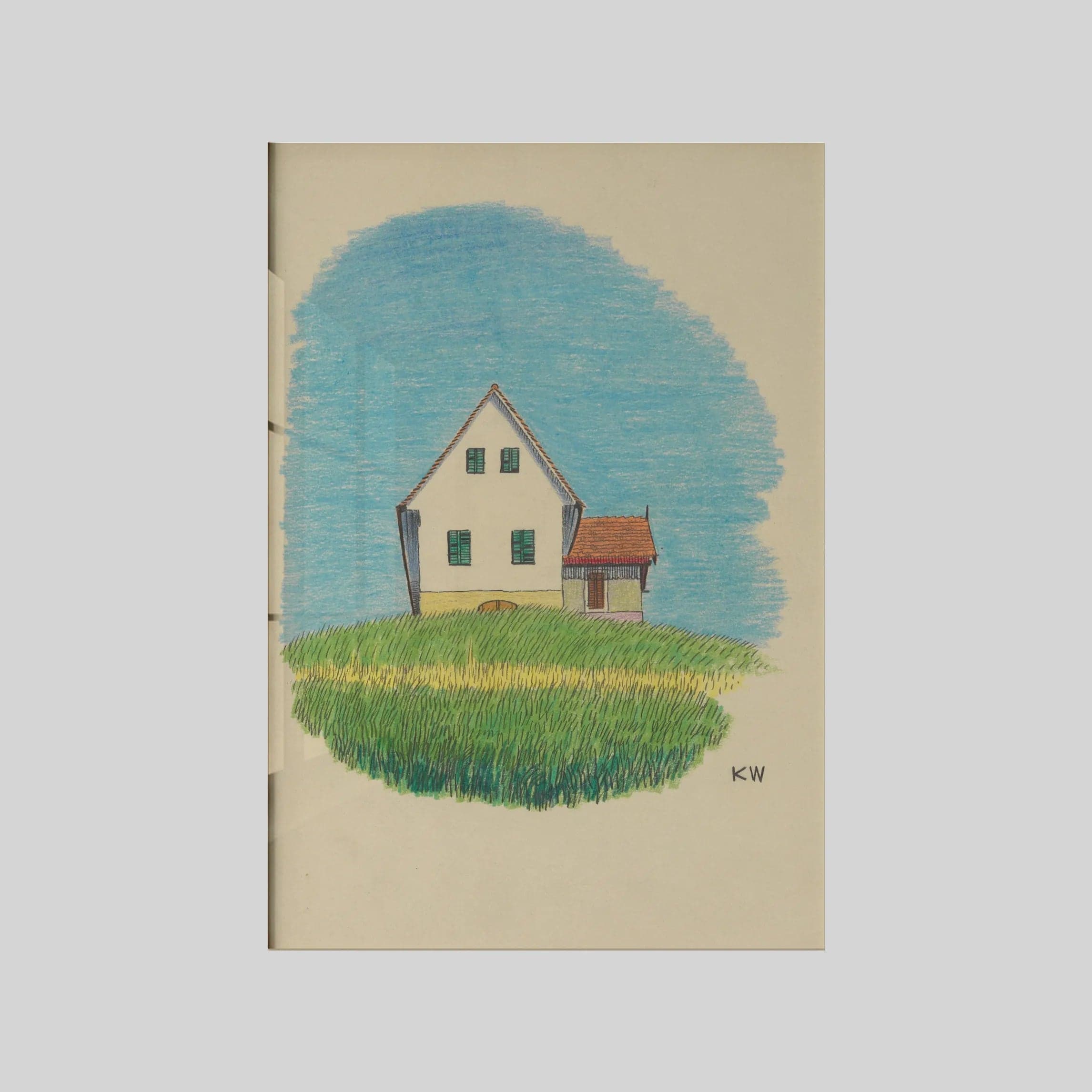 Ohne Titel (Haus in Wiese) (around 1924)