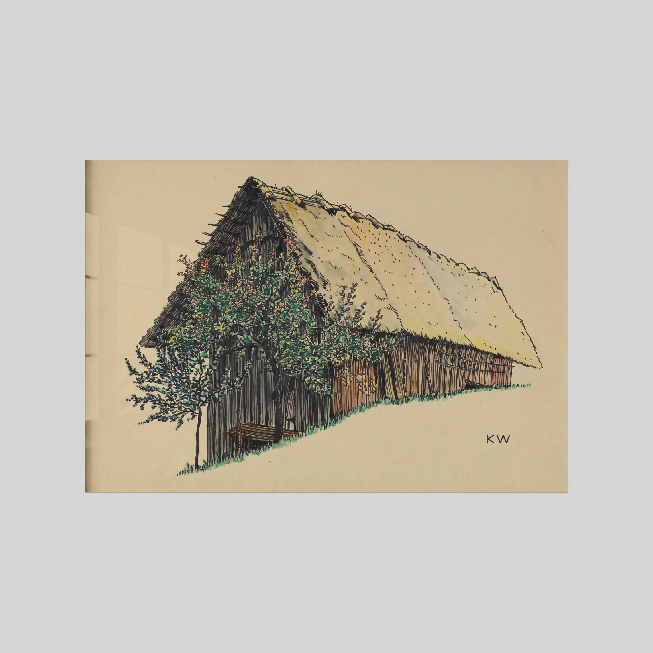 Ohne Titel (Holzscheune) (around 1924)