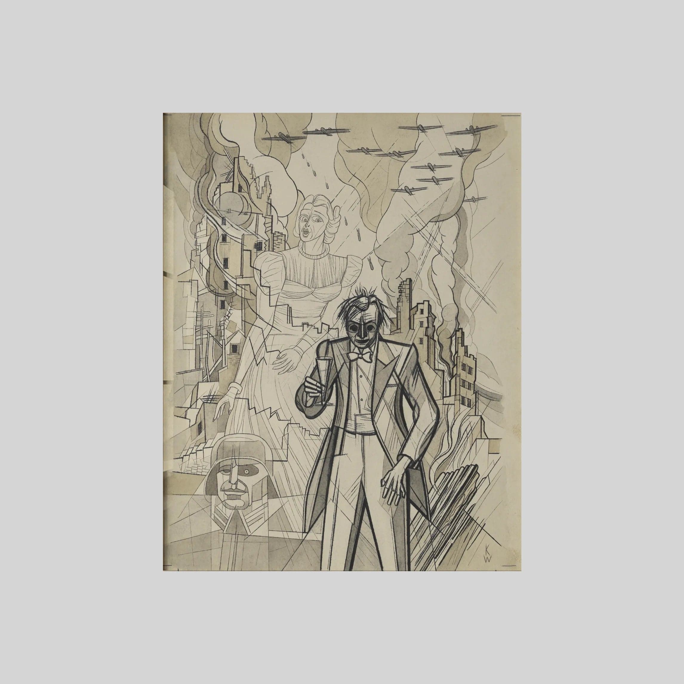 Ohne Titel (Kriegsgroteske) (around 1941)