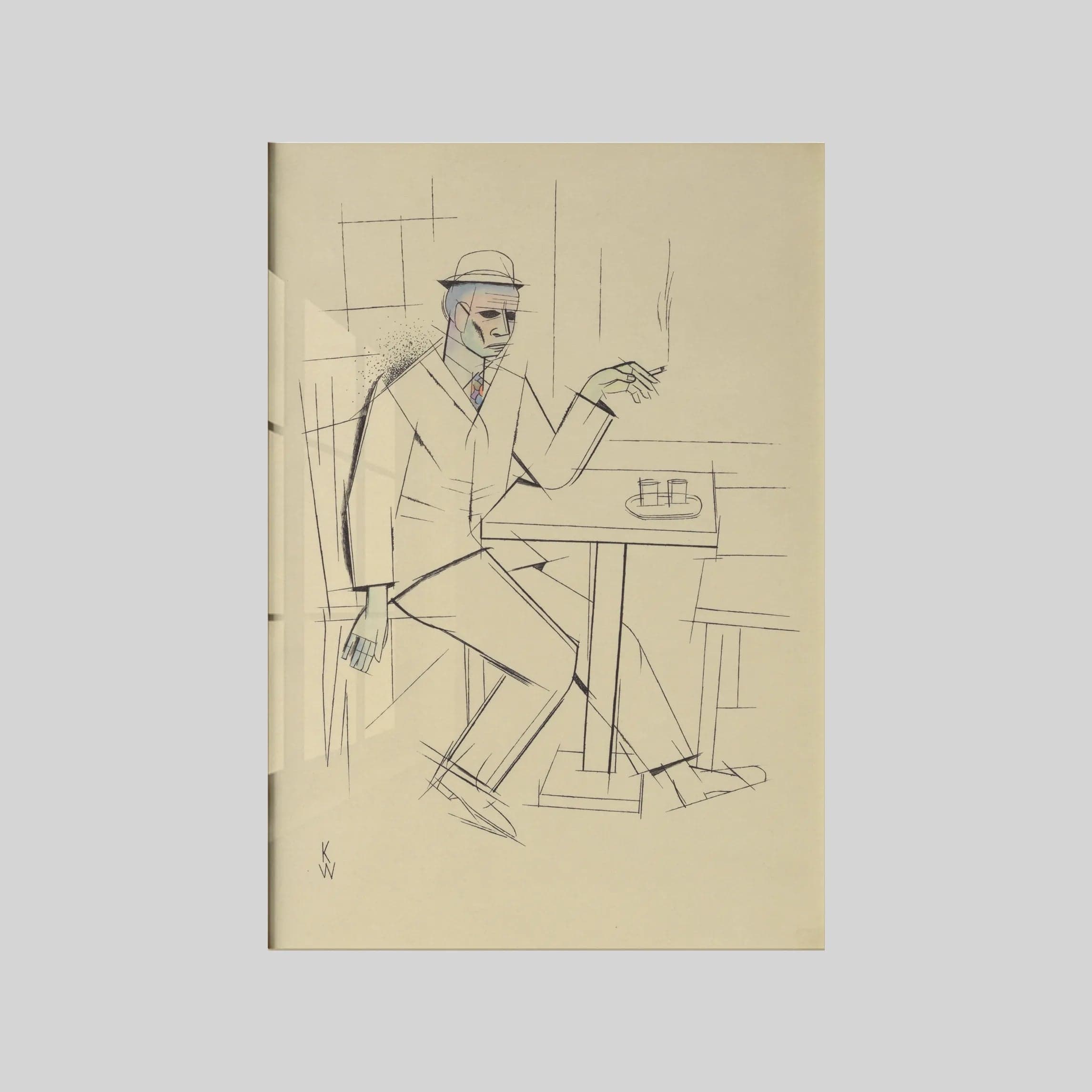 Ohne Titel (rauchender Mann)