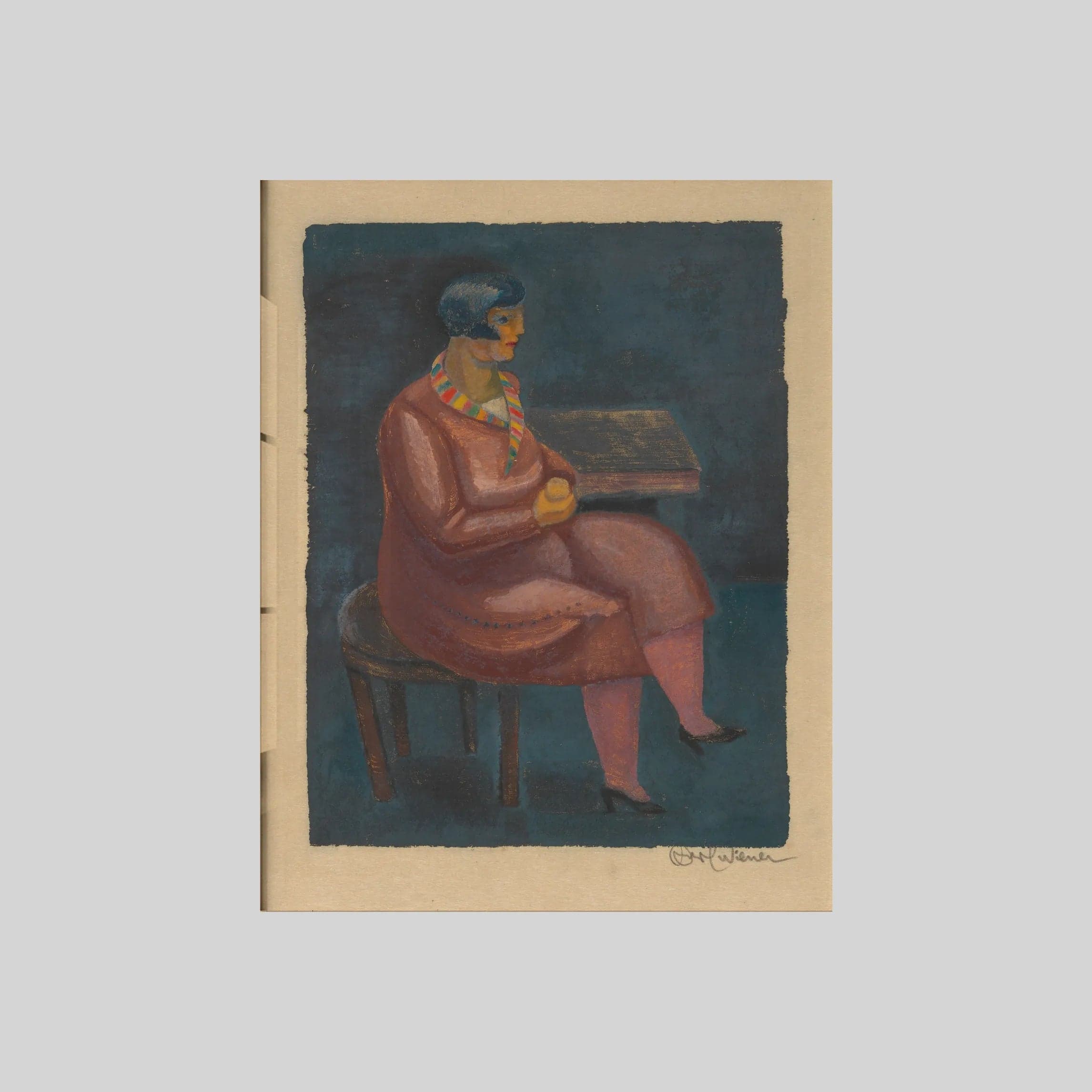 Ohne Titel (sitzende Frau) (ca. 1930)