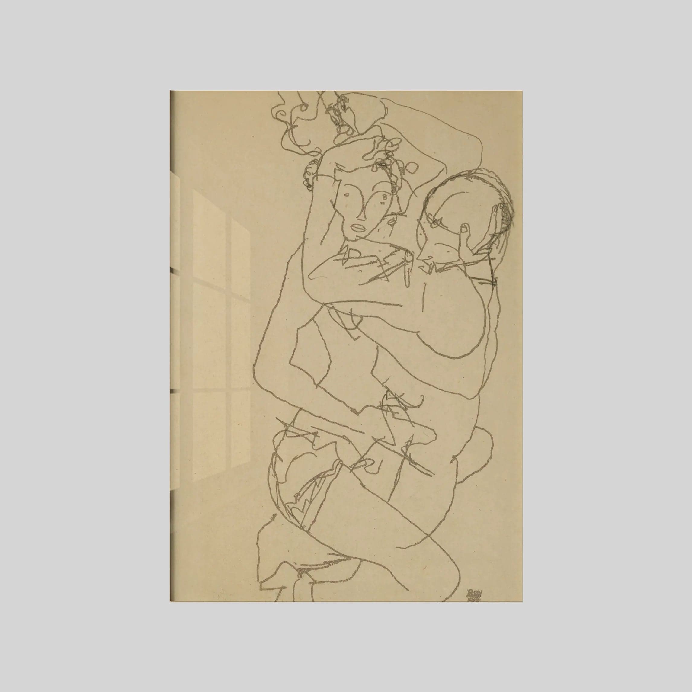 Paar Im Umarmung (Couple embracing) (1914)