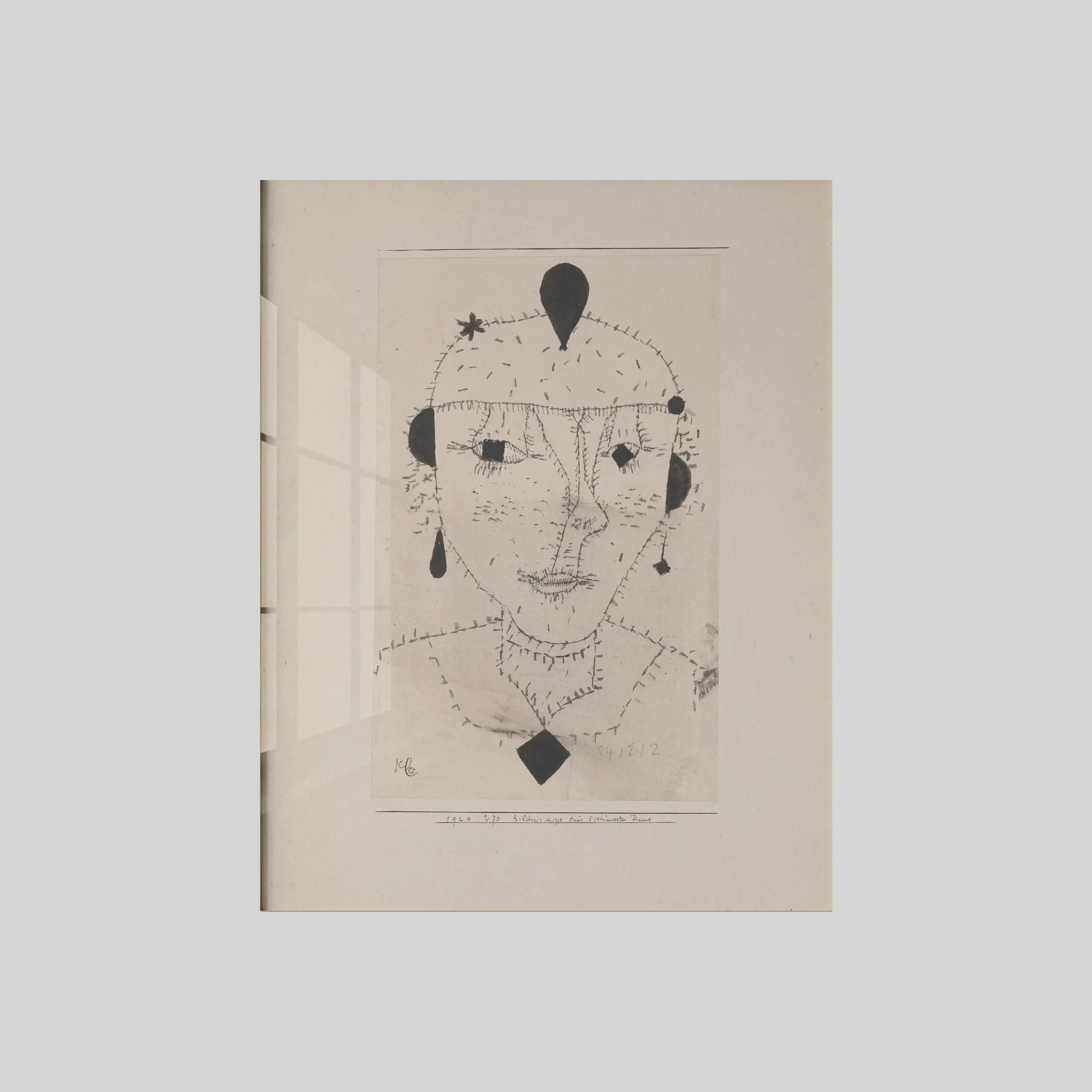 Portrait Sketch of a Costumed Lady (1924)