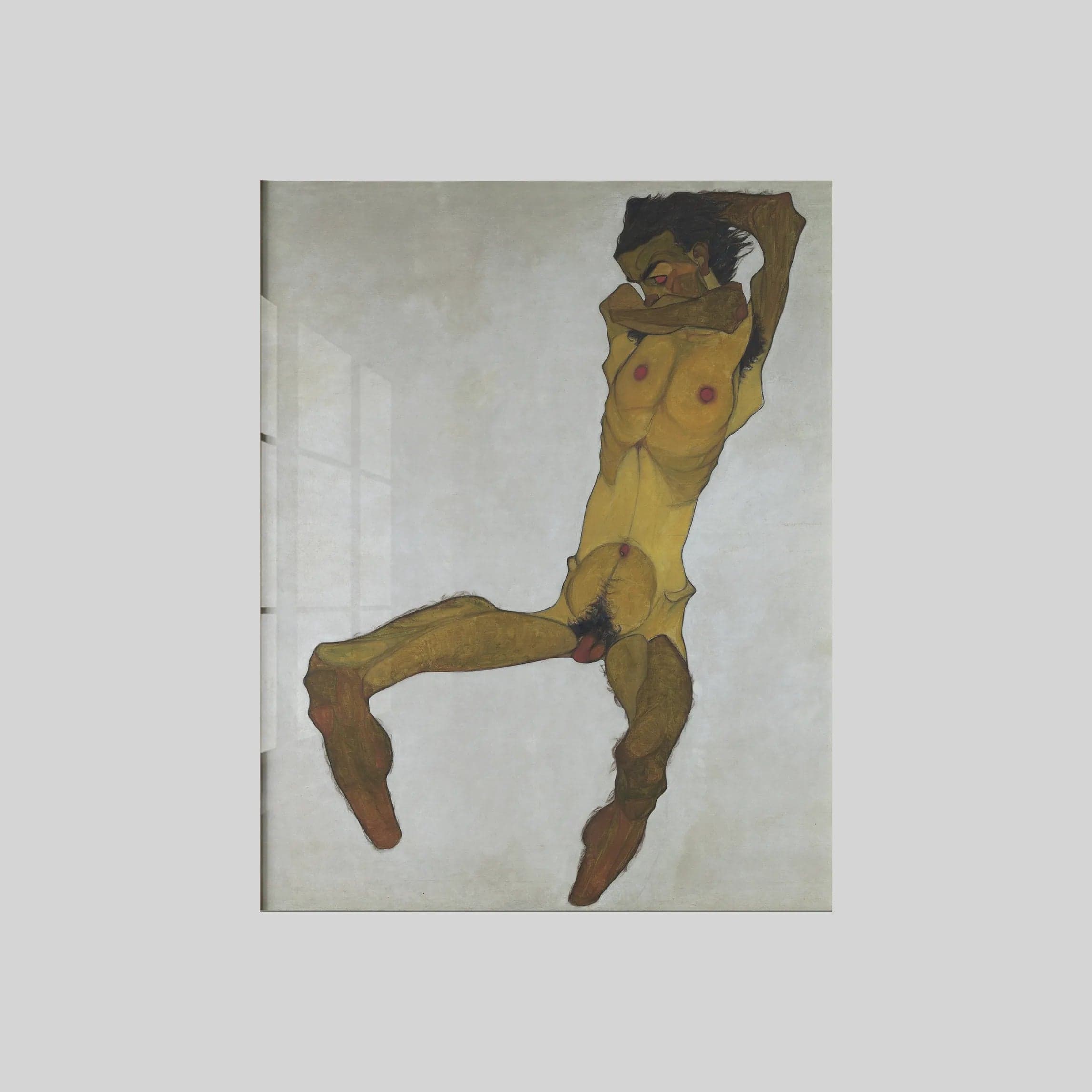 Seated Male Nude (Self-Portrait) (1910)