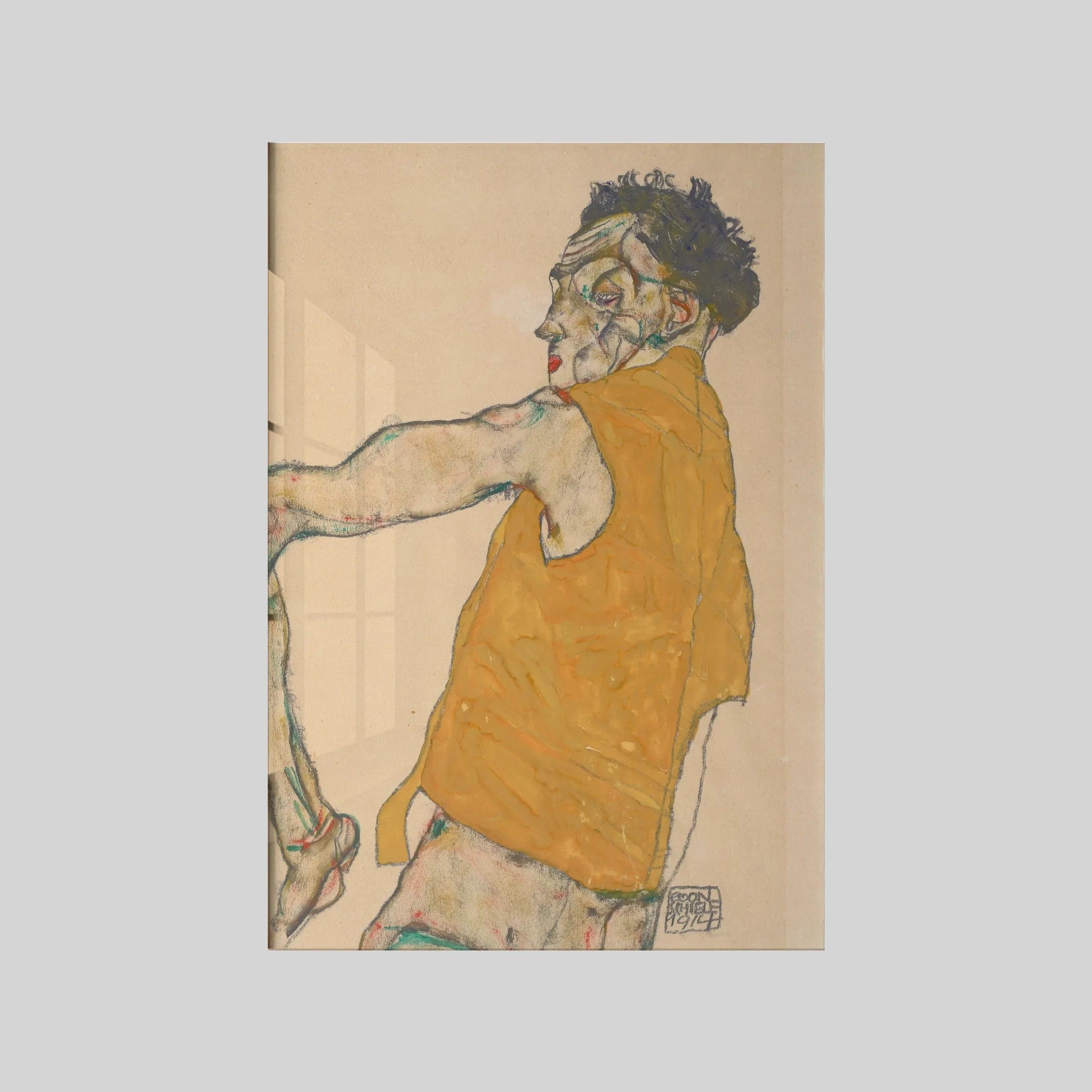 Self-Portrait In Yellow Vest, 1914