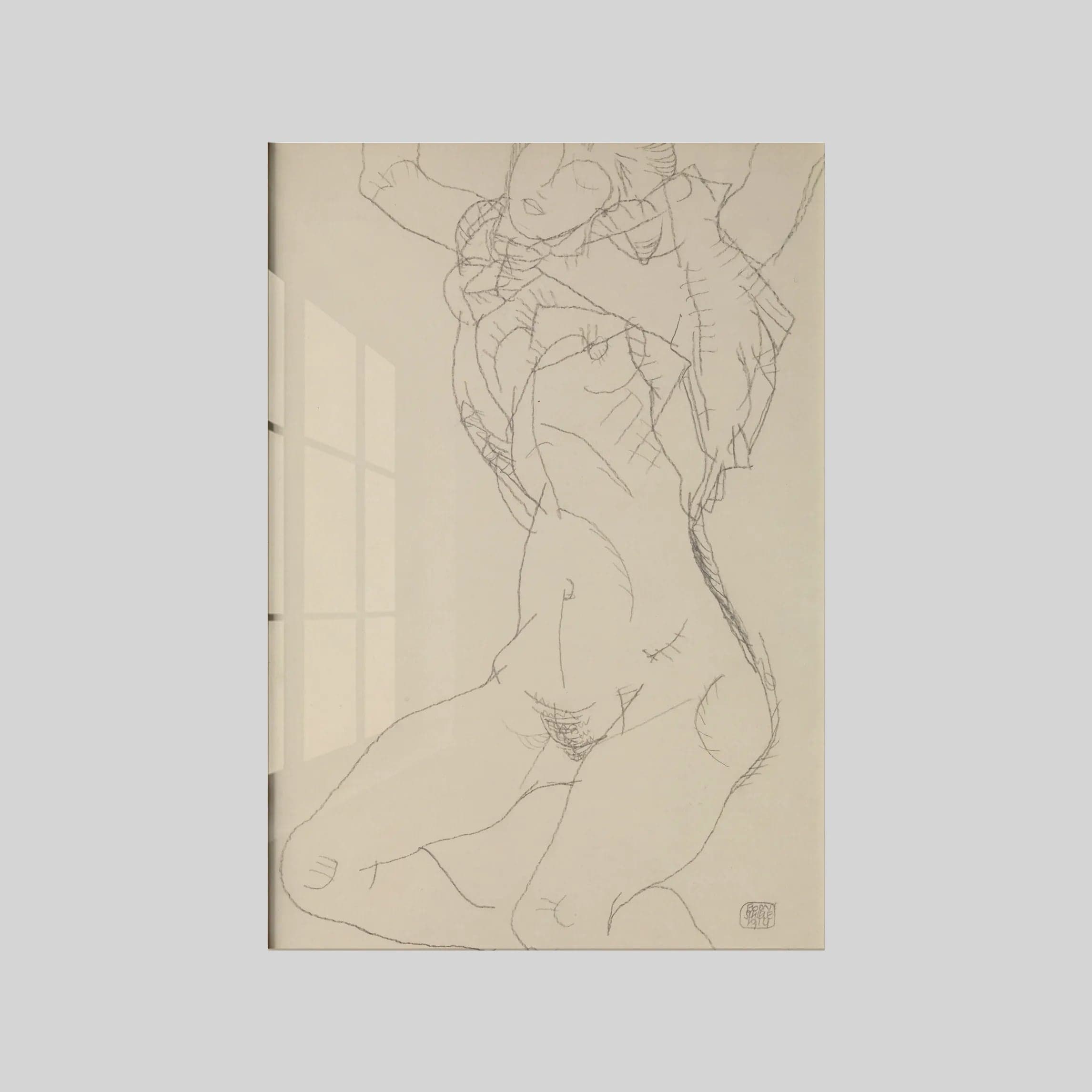 Seminude with Arms Raised (1914)