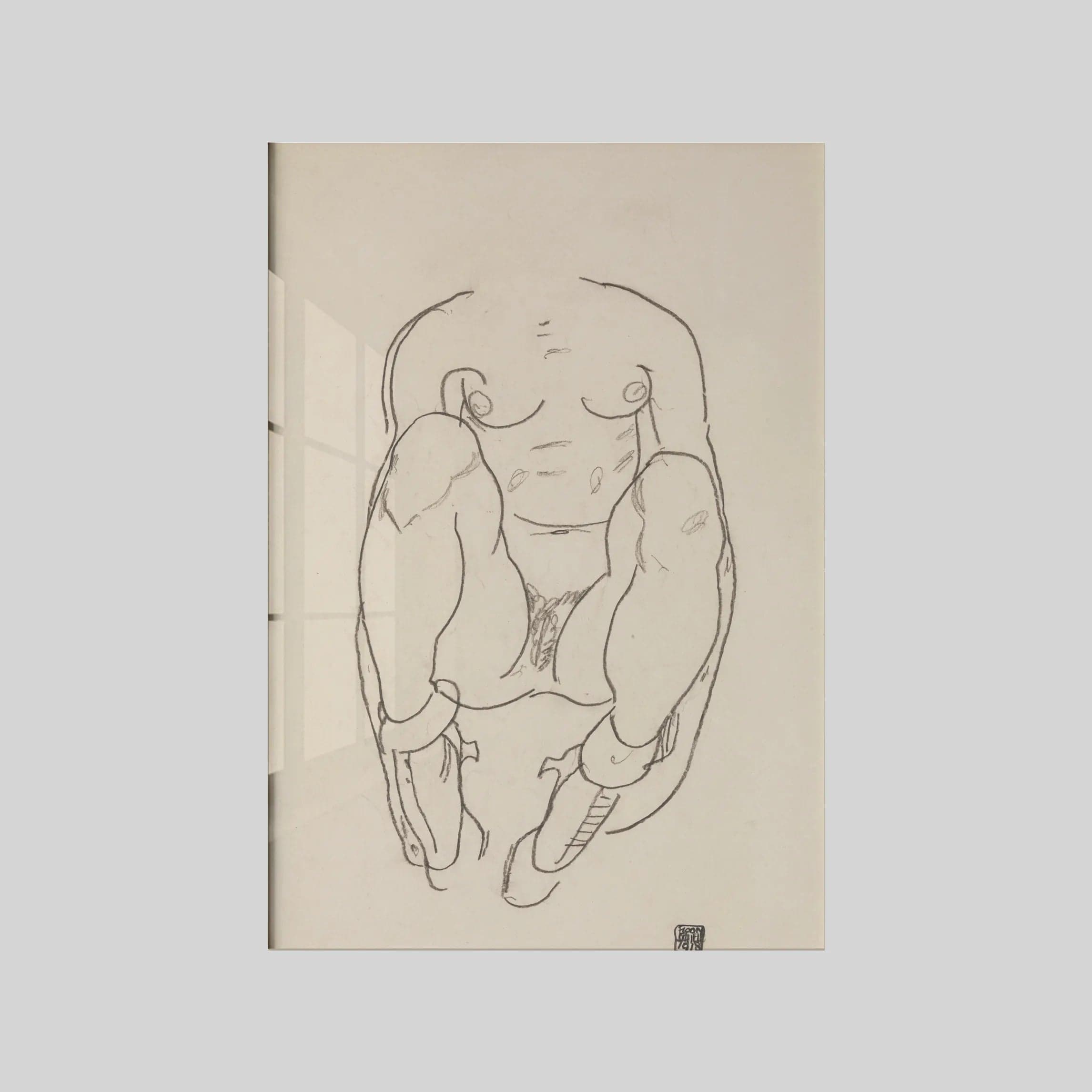 Torso of a Seated Woman with Boots (1918)