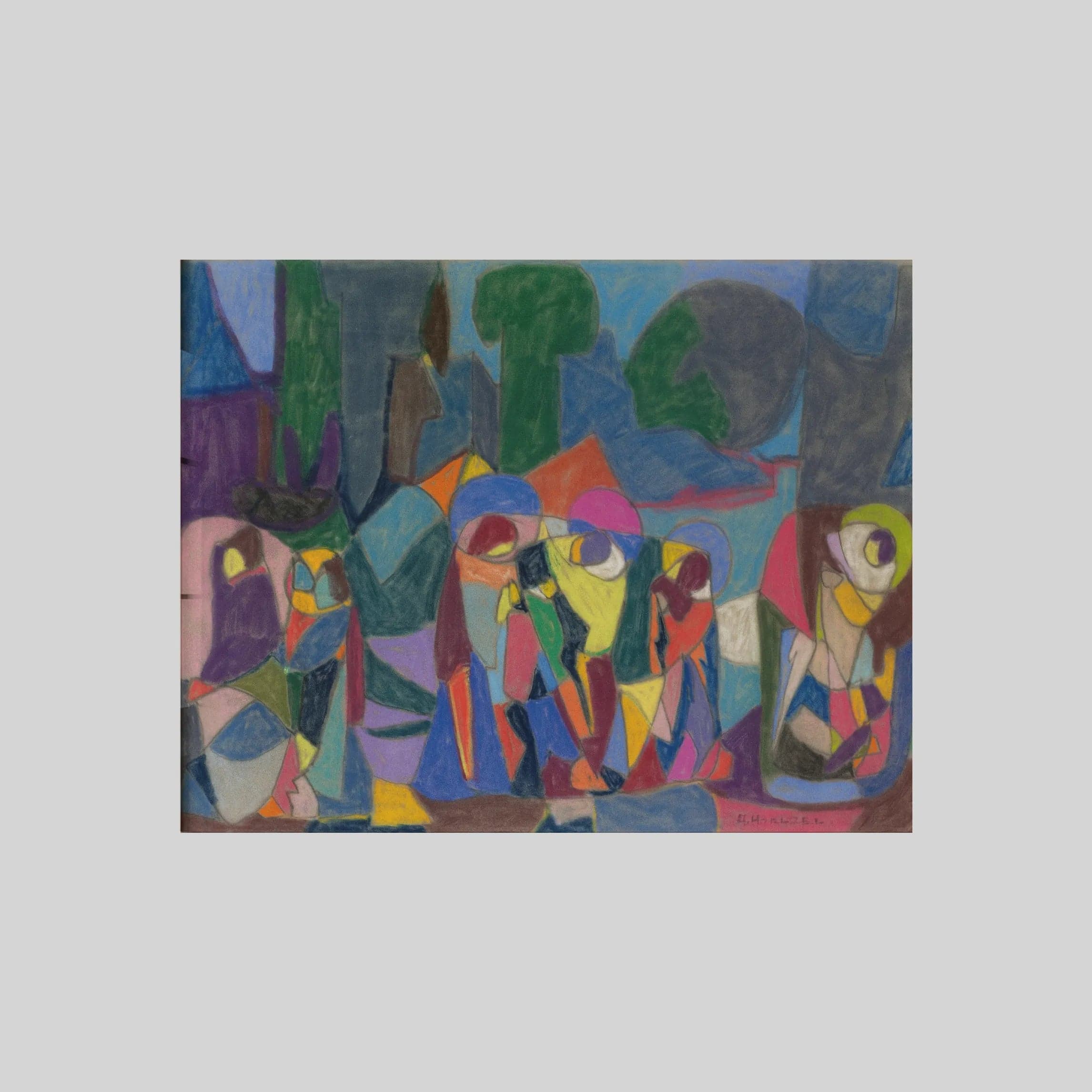 Untitled (Komposition mit Figuren) (1930)