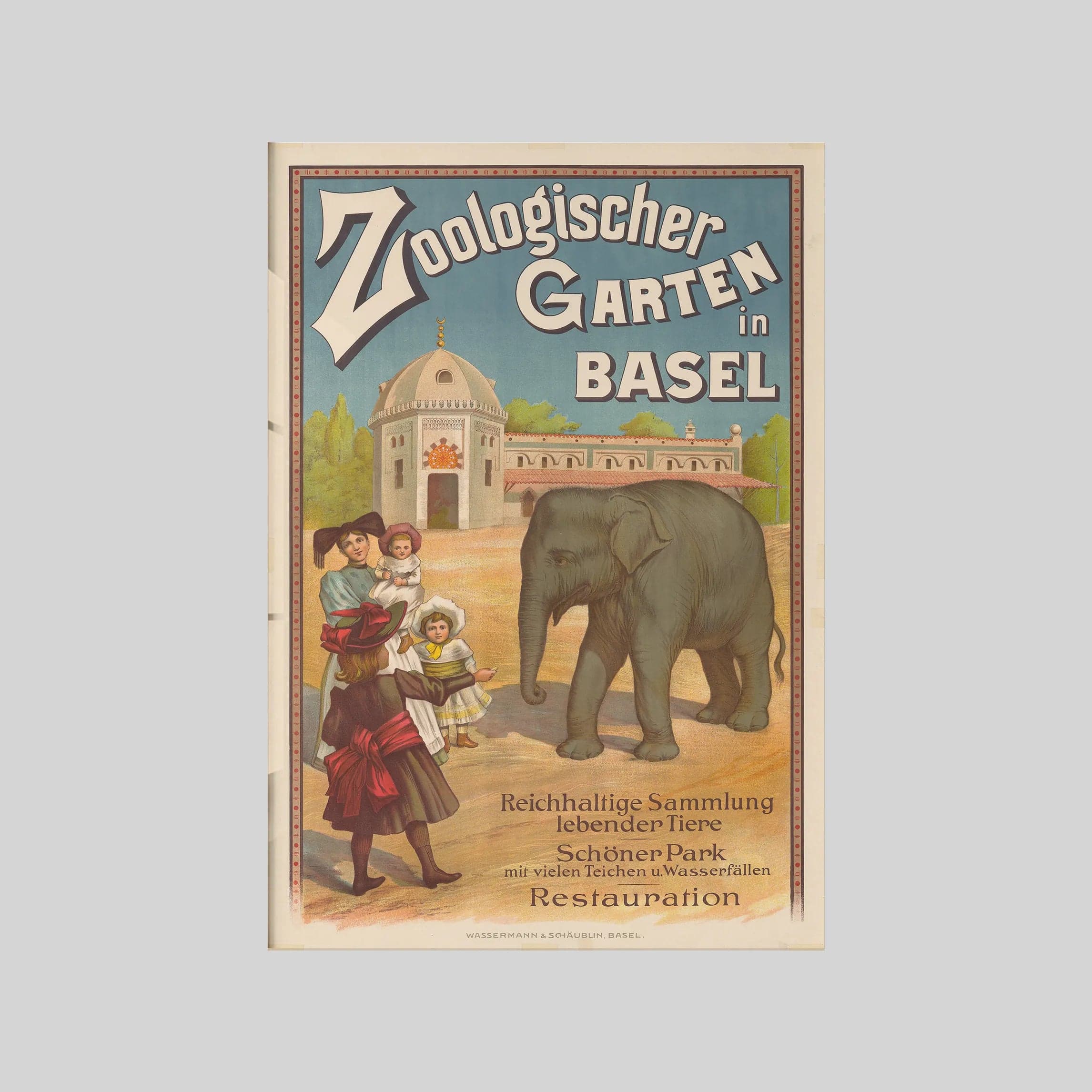 Basel Zoological Garden Switzerland 1900